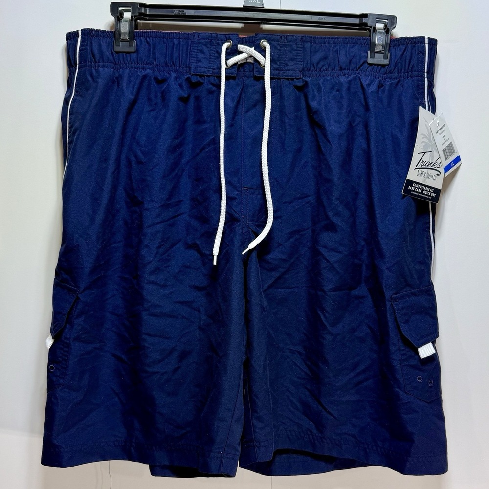 Trunks Surf & Swim Co Quick Dry Swim Shorts Men's Size‎ XL Blue NWT